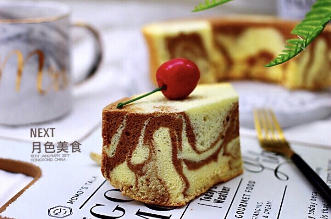 可可双色戚风蛋糕