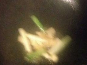 锅中倒油，油温7成热放入葱蒜炒香后捞出，只留油的部分(抱歉图片拍的实在太朦胧)