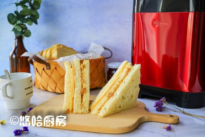 一键式白吐司&肉松三明治