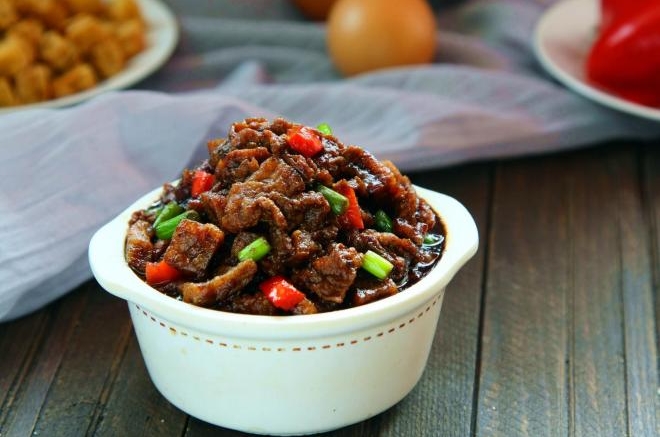 豆腐丁鸡蛋酱