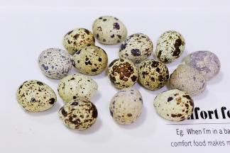 放凉轻敲鸡蛋表面，使其表壳微有裂纹，更加容易入味。