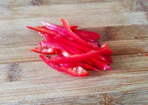 红椒切丝