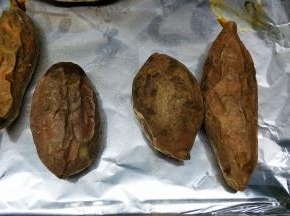 番薯蒸熟