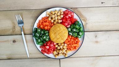 缤纷沙拉就完成了