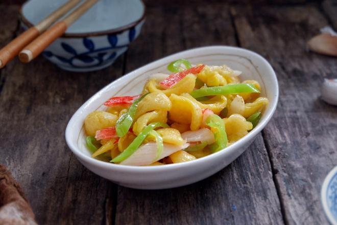 尖椒蟹柳玉米肠