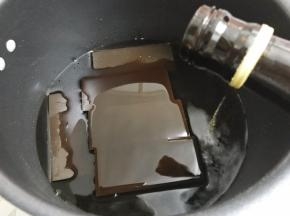阿胶块加入即墨老酒