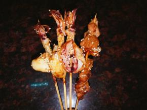 出炉后撒芝麻即可