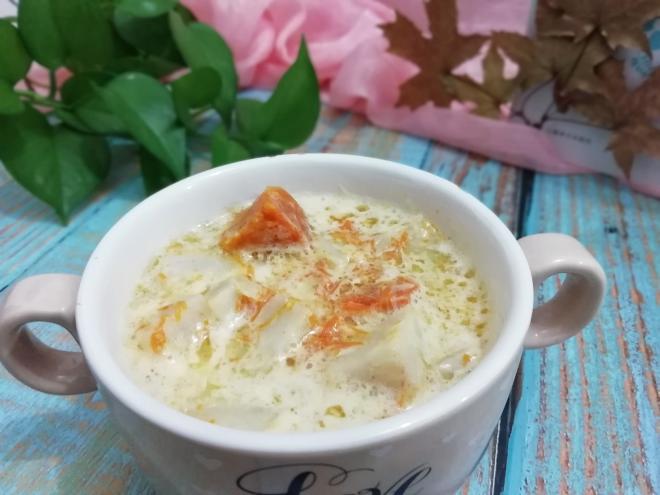 牛奶芋头南瓜汤