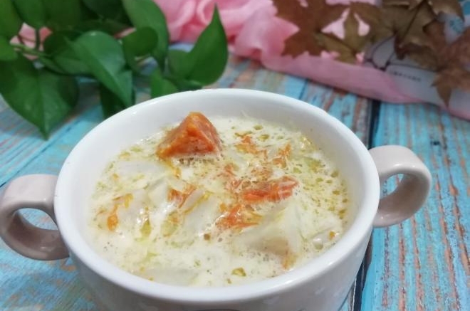 牛奶芋头南瓜汤