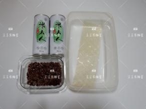 准备食材，米露我用的这款，无糖的