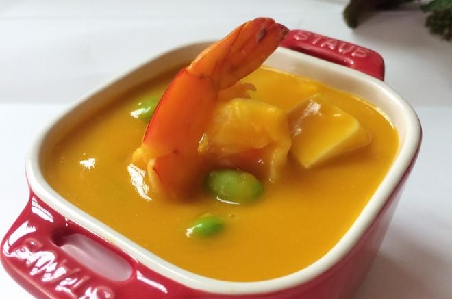 豆腐虾仁南瓜羹