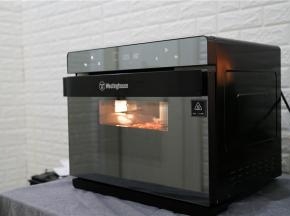 选择西屋蒸烤箱自带的烤虾模式，先进行第一次的烤制。