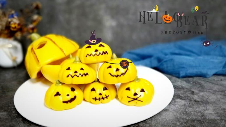 万圣节南瓜系列卡通馒头