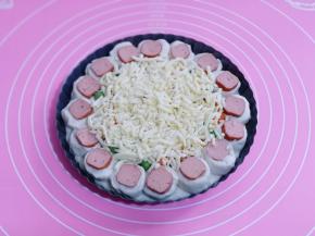 最后再撒上一层马苏里拉芝士！