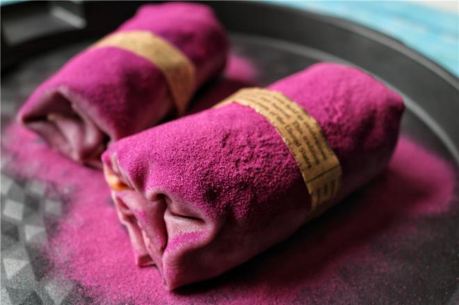 紫薯毛巾卷