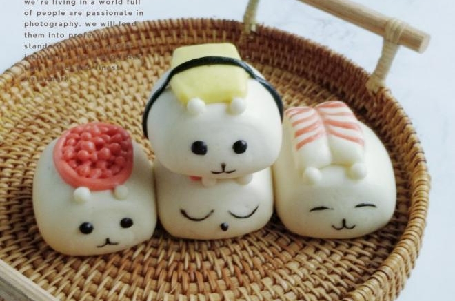 小熊寿司馒头