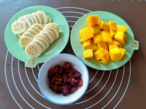 把所需的水果切好