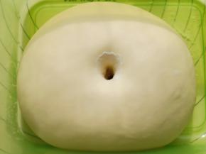 一发完成后用手指粘面粉在面团中间戳个洞，不回缩，不塌陷就发好了 。