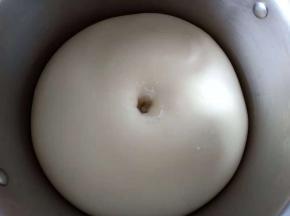 温暖湿润处密封发酵至两倍大，用手指戳面团不回缩不塌陷，发酵就完成了