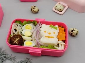 是不是很可爱呀！孩子秋游春游都是不错的便当盒。