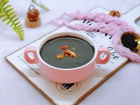 核桃芝麻糊好了呦～