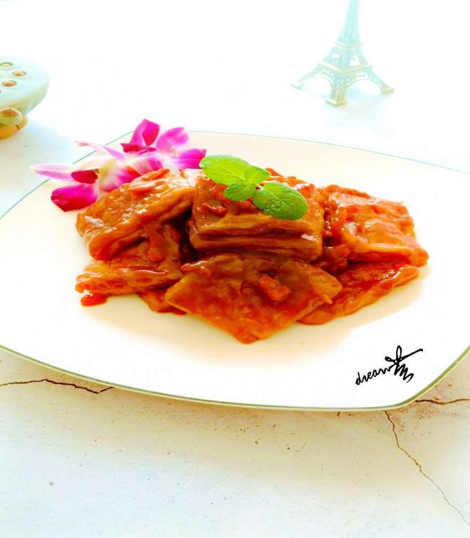 鲜嫩多汁番茄石屏豆腐