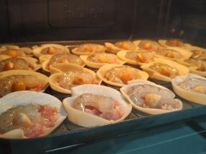 入烤箱蒸汽功能100度25分钟