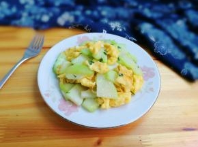 脆脆嫩嫩的佛手瓜，鲜美的鸡蛋真的非常下饭