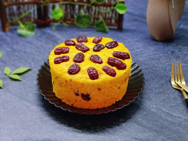 奶香果干南瓜发糕