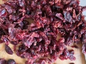 蔓越莓干切碎