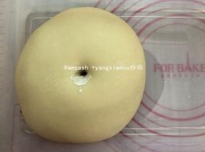 发至1.5倍大,手指先沾上面粉，在面团表面上戳洞，若孔洞没有回缩就是发酵完成