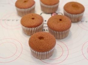 挤好所有的蛋糕胚。