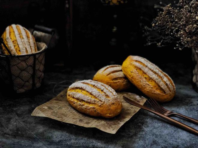 亚麻籽南瓜软欧包