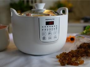 然后选择炖桃胶模式，将炖品炖制好。