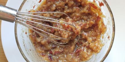 加入蜂蜜搅拌好