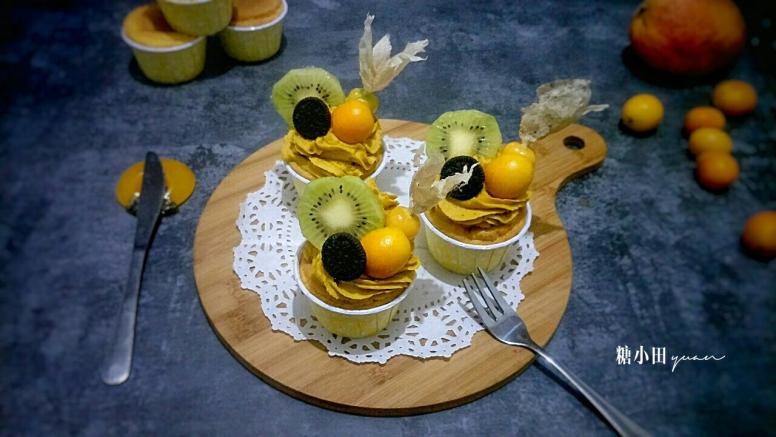 南瓜水果迷你杯蛋糕
