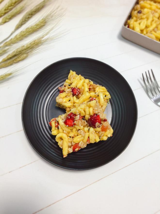 草莓麦片沙琪玛