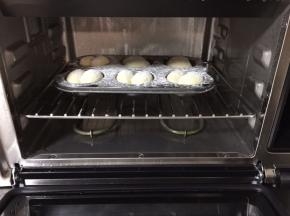 再次放入蒸烤箱中层进行发酵，约20分钟（具体时间看发酵情况）
