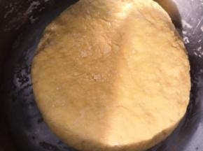 揉成光滑的面团盖保鲜膜进行发酵