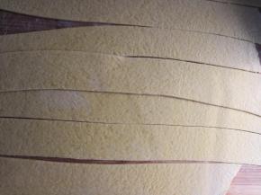 面片切成几个长条块