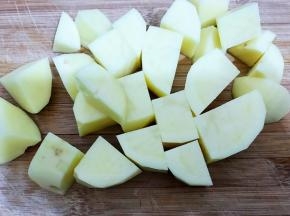 土豆切块