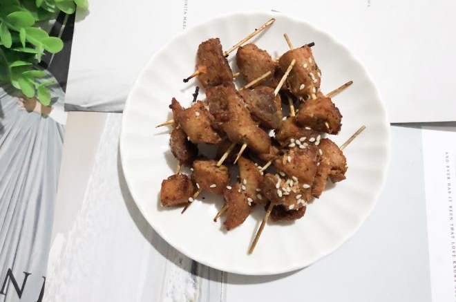 孜然牙签肉