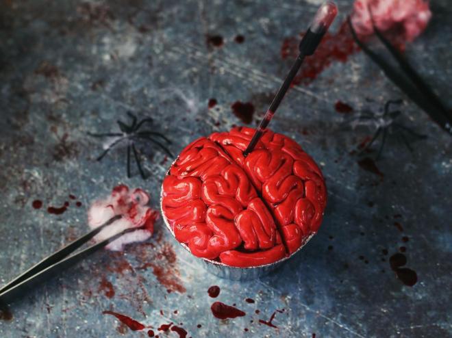 万圣节仿真大脑蛋糕
