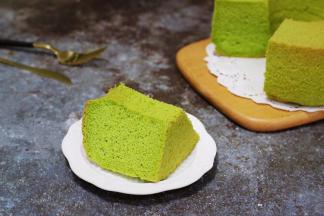 菠菜做出来的戚风是不是很清新自然？