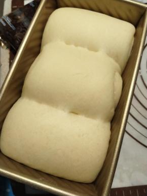 发酵至八分满后放入180度预热好的烤箱，烤制35分钟左右即可。