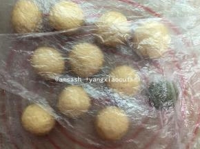 揉好的面团用保鲜袋盖住，松弛20分钟，一定要松弛到位，才可以进行下一步的操作。