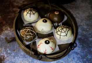 也可用色素笔再次进行装饰一下，看看这个眼珠子吓人吗？