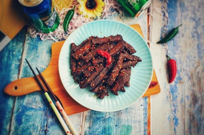 川香麻辣牛肉干