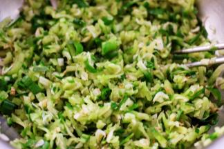 把所有的食材搅拌均匀后。