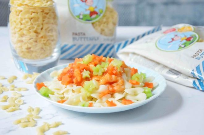 虾滑蝴蝶意面